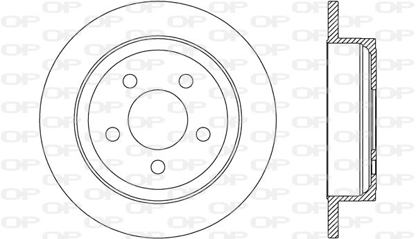 OPEN PARTS Тормозной диск BDA2676.10